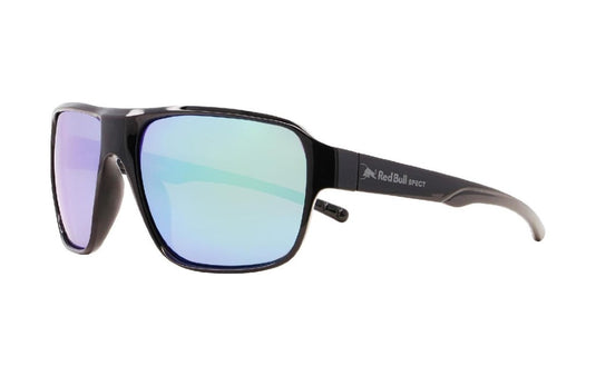 Red Bull Unisex Spect Chop Sunglasses Gloss Black with Green Mirror CHOP-04P