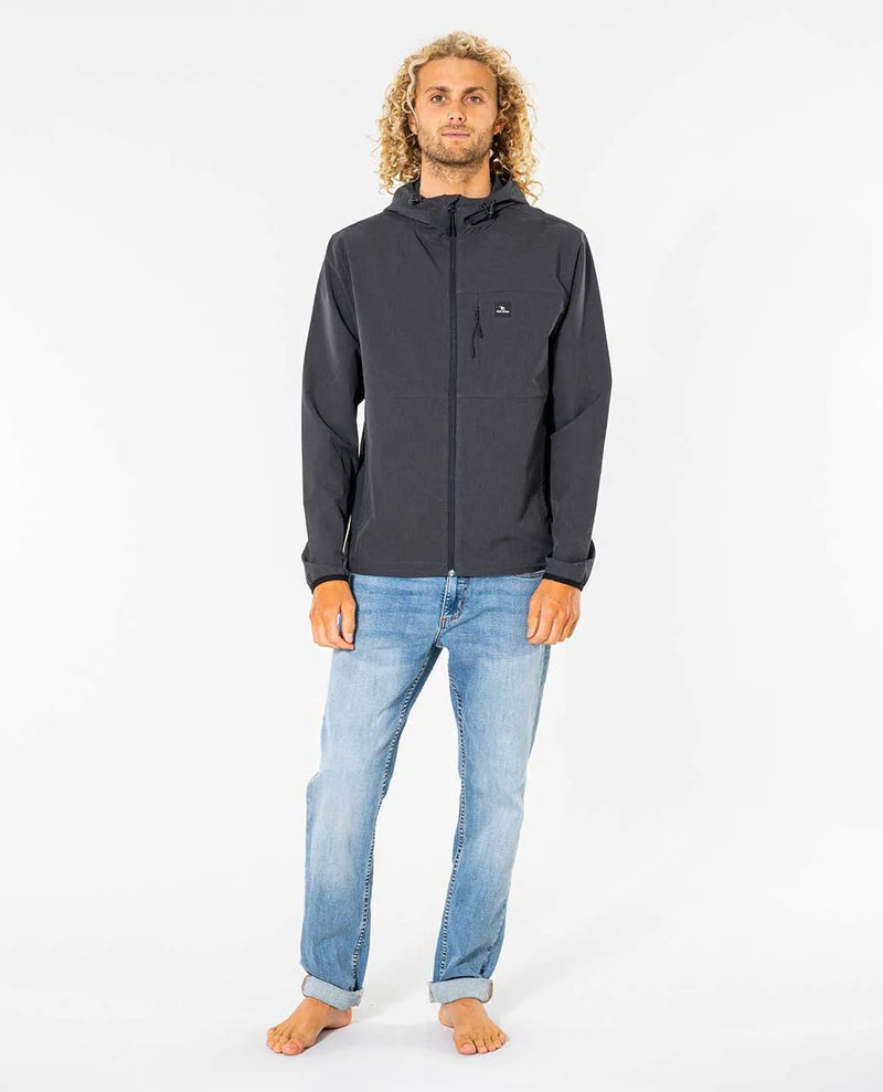 Load image into Gallery viewer, Rip Curl Men&#39;s Elite Anti-Series Zip Through Jacket Black CJKAX9-0090
