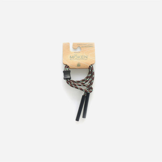 Moken Unisex Sunglasses Tubes Cords Brown/Green UMKN04-BN-GN