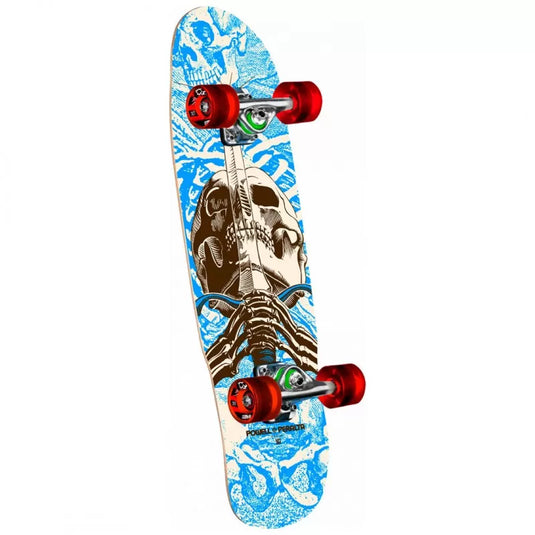 Powell Peralta Mini Skull & Sword Blue 8.0" Complete Skateboard
