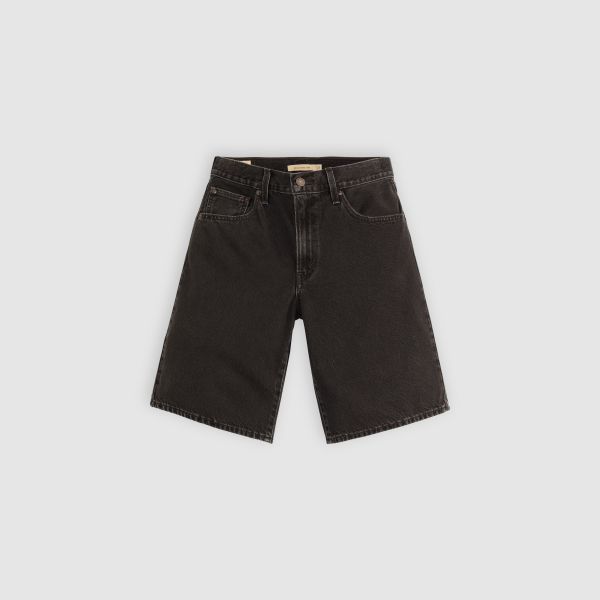 Load image into Gallery viewer, Levi's Women's Baggy Dad Jorts Denim Shorts Black 000MJ0009
