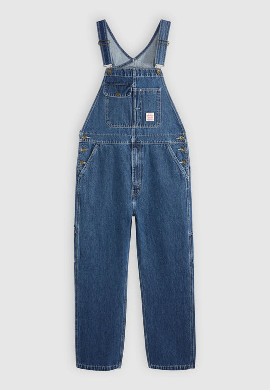 Levi's Men's Loose Overalls Jumpsuit Medium Wash 0057W0011