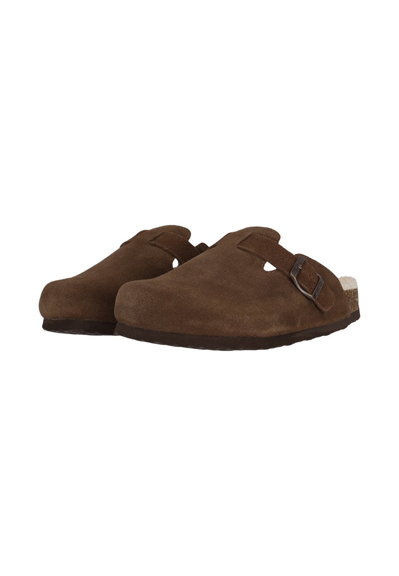 Load image into Gallery viewer, Cruz Unisex Camillo Leather Cork Clog W/warm Lining Chestnut CR244222-5139
