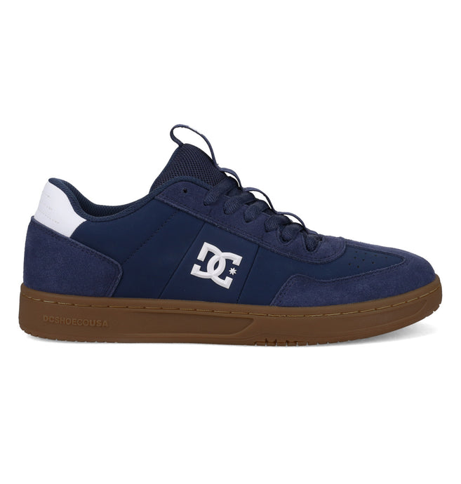 DC Mens' DC Astrix Leather Shoes Navy/White/Gum DC02261-410