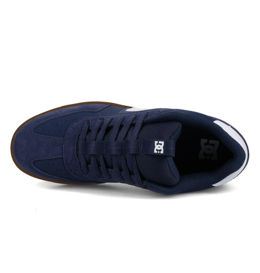DC Mens' DC Astrix Leather Shoes Navy/White/Gum DC02261-410