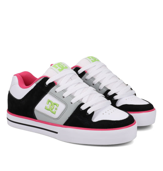 DC Women's Pure Leather Shoes Black/Multi/White DC03068-003