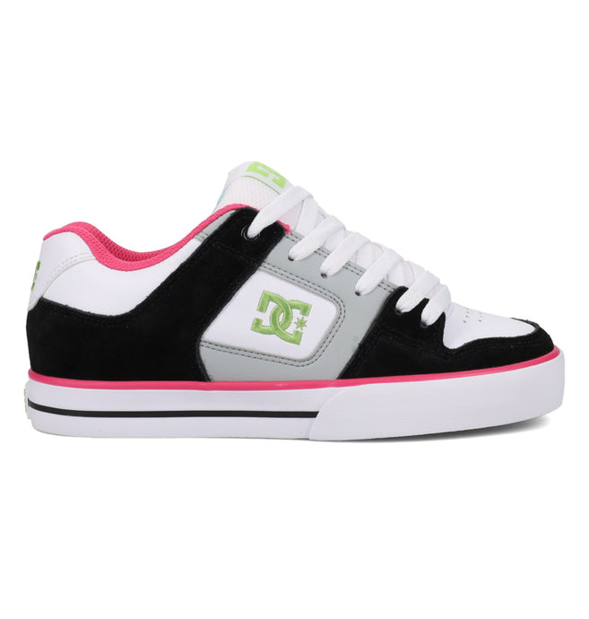 DC Women's Pure Leather Shoes Black/Multi/White DC03068-003