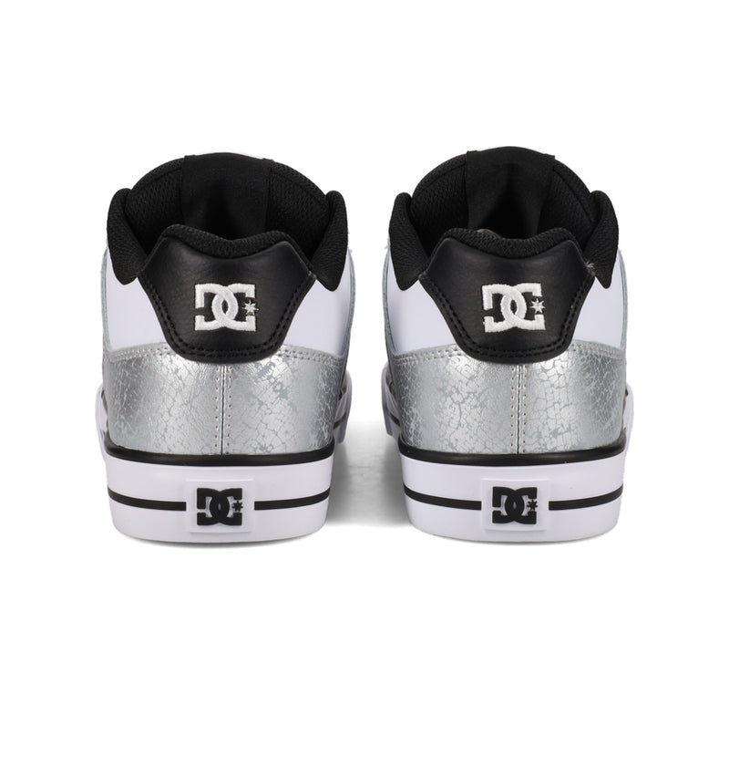 Load image into Gallery viewer, DC Women&#39;s Pure Leather Shoes White/Silver DC03068-102
