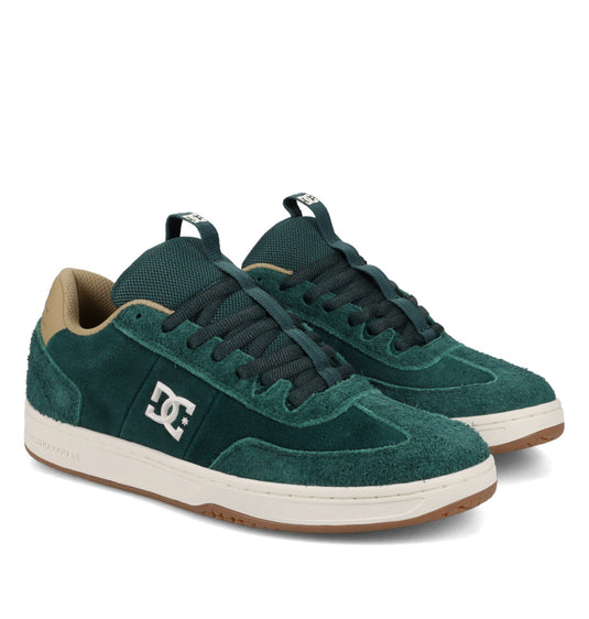 DC Men's Astrix Se Leather Shoes Dk Green/Tan DC03293-301