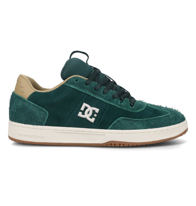 DC Men's Astrix Se Leather Shoes Dk Green/Tan DC03293-301