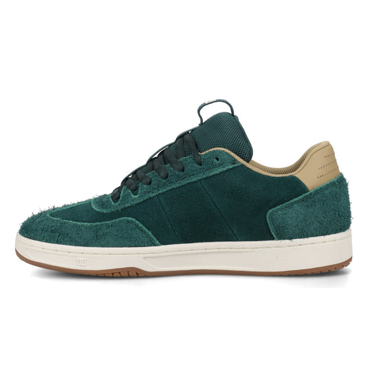 DC Men's Astrix Se Leather Shoes Dk Green/Tan DC03293-301