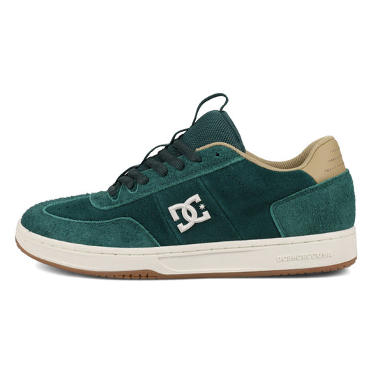 DC Men's Astrix Se Leather Shoes Dk Green/Tan DC03293-301