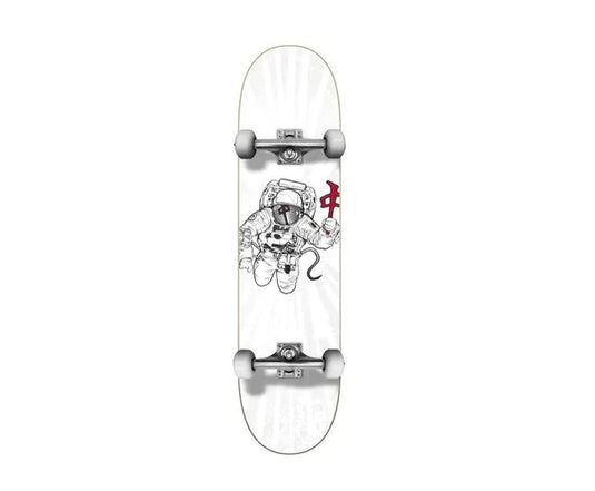 Red Dragon Space Man 7.5" Complete Skateboard White EQRD10363