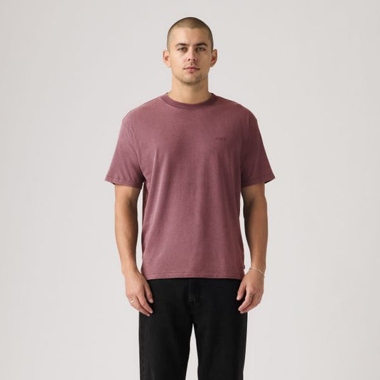 Levi's Men's Red Tab Vintage Tee Post Grunge Wash Roan Rouge A06370178