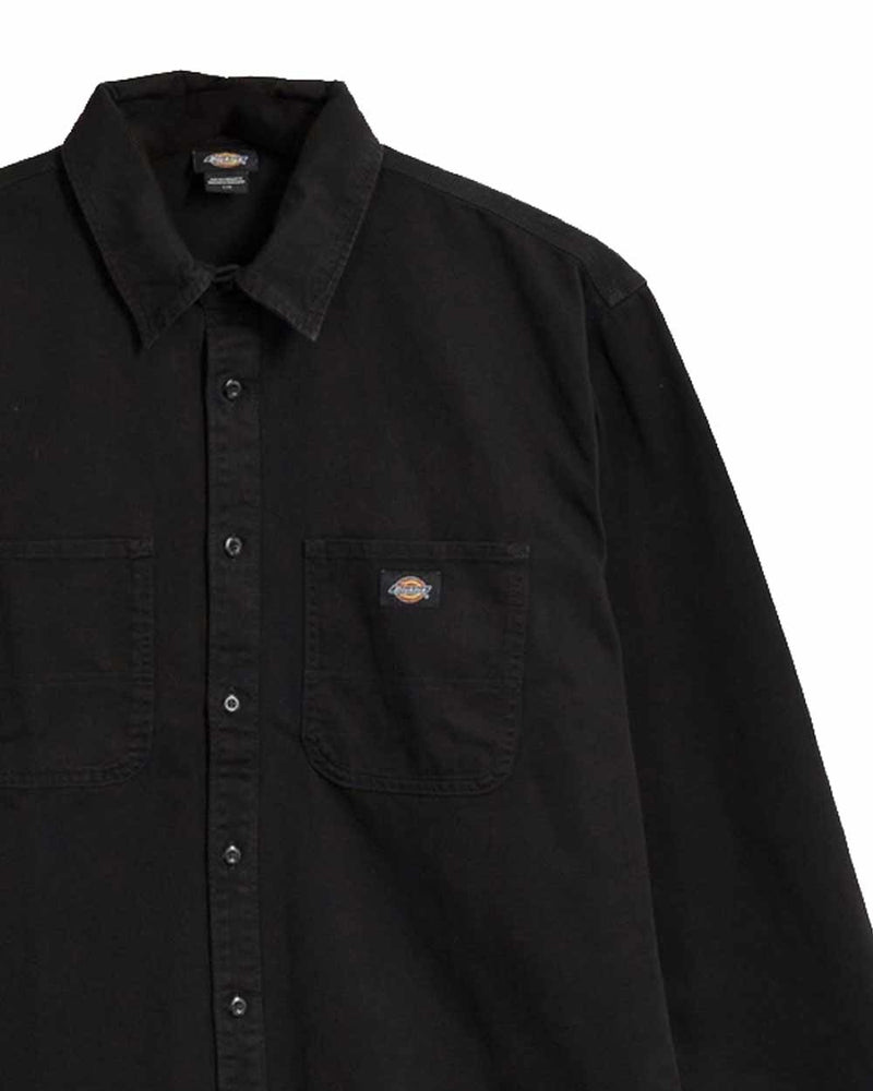 Load image into Gallery viewer, Dickies Men's 247 Garment Dyed Work Shirt Black DK0A8DUBBLK
