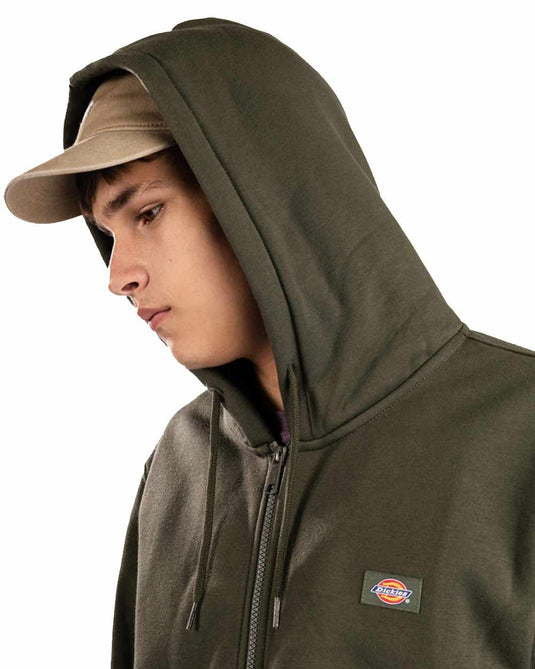 Dickies Men's Oakport Zip Hoodie Deep Depths DK0A4XD3L95