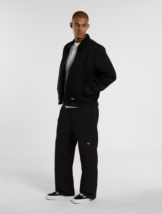 Dickies Unisex Double Knee Loose Fit Work Pants Black DK0A4XK3BLK