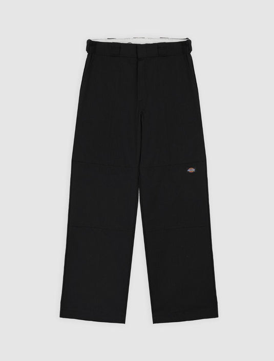 Dickies Unisex Double Knee Loose Fit Work Pants Black DK0A4XK3BLK