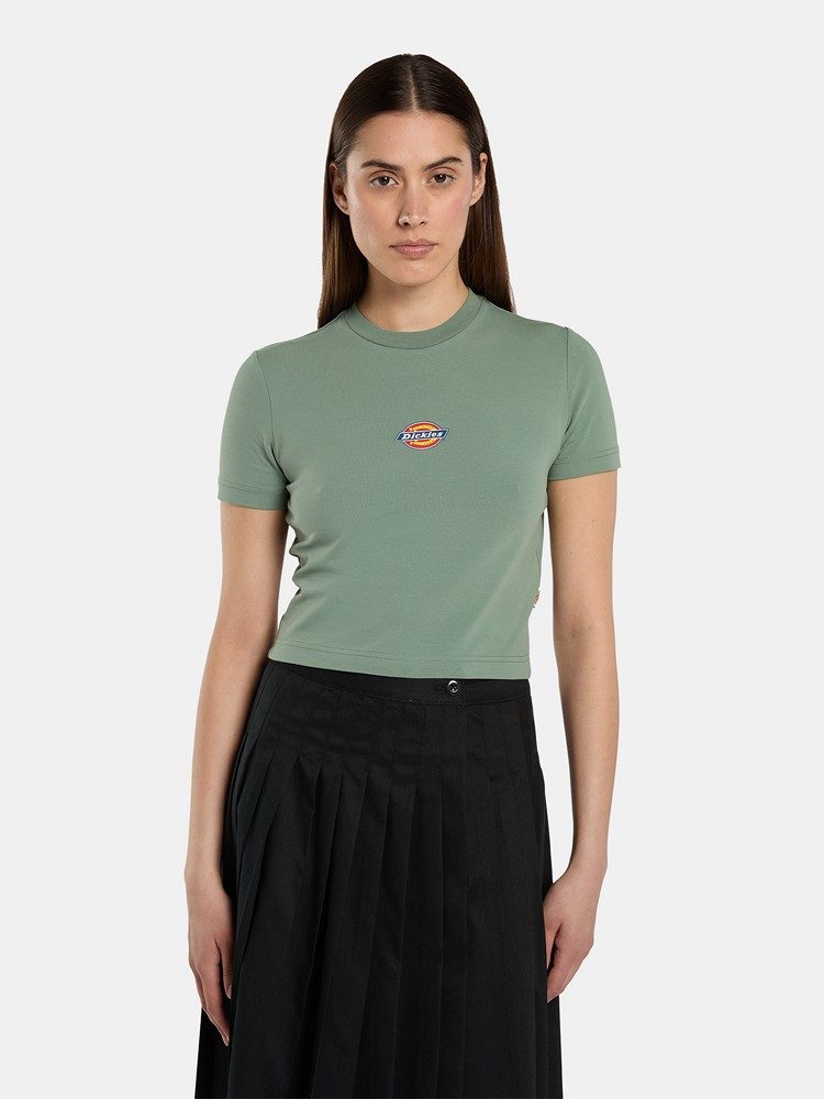 Load image into Gallery viewer, Dickies Women's Maple Valley T-Shirt Sea Spray DK0A4XPOL191
