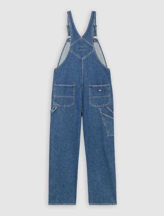 Dickies Men's Denim Classic Bib Classic Blue DK0A4XYACLB1