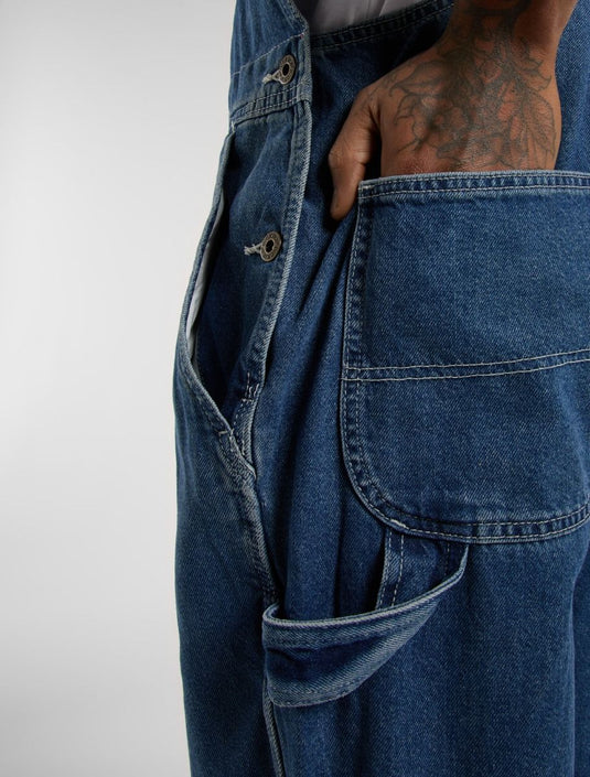 Dickies Men's Denim Classic Bib Classic Blue DK0A4XYACLB1