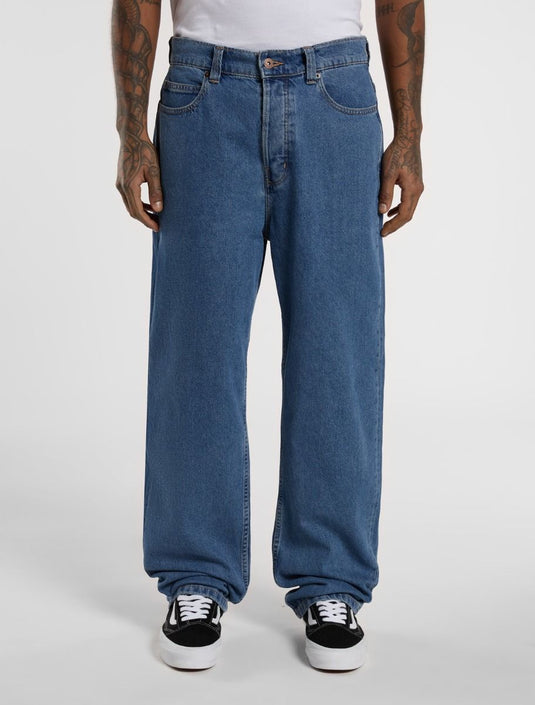 Dickies Men's Thomasville Relaxed Straight Jeans Classic Blue DK0A4XYKCLB
