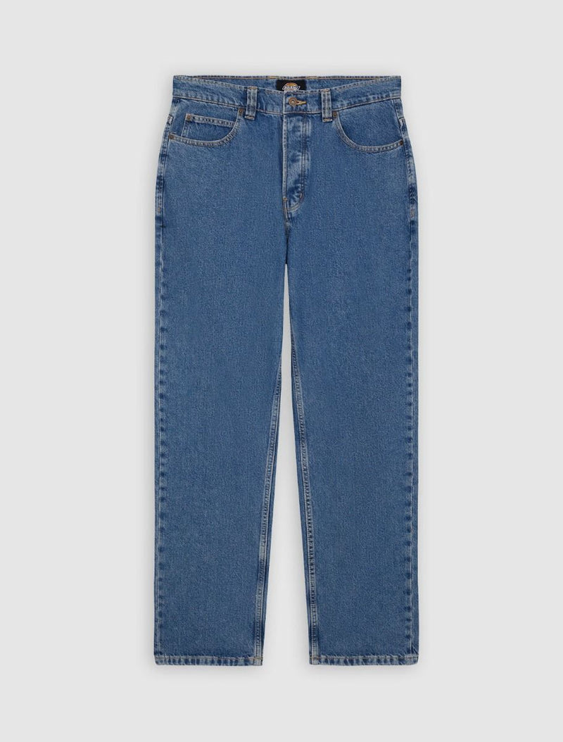 Load image into Gallery viewer, Dickies Men&#39;s Thomasville Relaxed Straight Jeans Classic Blue DK0A4XYKCLB
