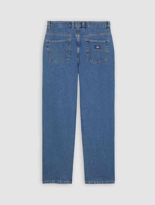 Dickies Men's Thomasville Relaxed Straight Jeans Classic Blue DK0A4XYKCLB