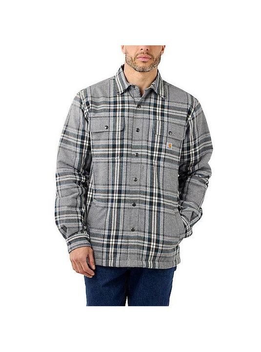 Carhartt Men s Relaxed Fit Heavyweight Flannel Sherpa Lined Shirt Jack Zero Gravity