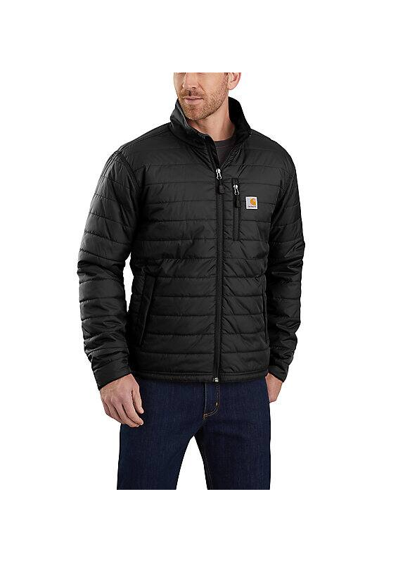 Load image into Gallery viewer, Carhartt Men&#39;s Rain Defender® Relaxed Fit Lightweight Insulated Jacket Black 102208-BLK
