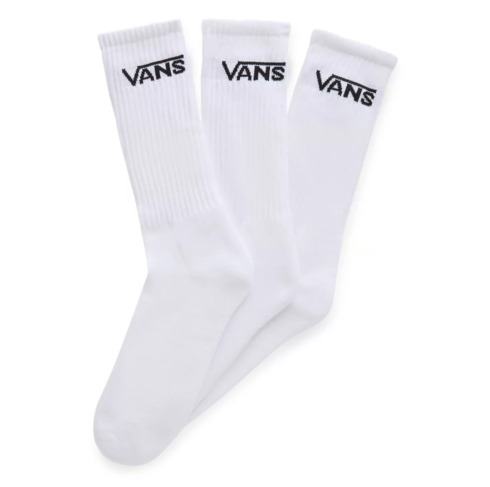 Load image into Gallery viewer, Vans Classic Crew Socks (3 Pairs) White VN000F0WHT
