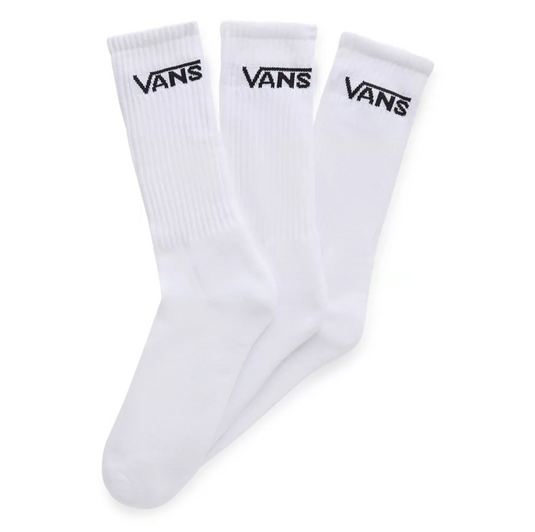 Vans Classic Crew Socks (3 Pairs) White VN000F0WHT