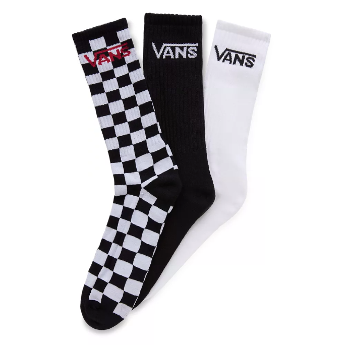 Load image into Gallery viewer, Vans Classic Crew Socks (3 Pairs) Black VN000F0XY28
