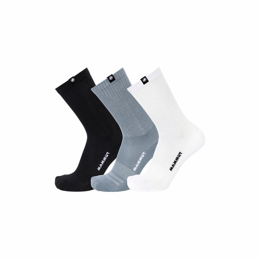 Mammut Unisex Everyday Crew Socks 3 Pack Black/Strata/White 1193-00012-00865
