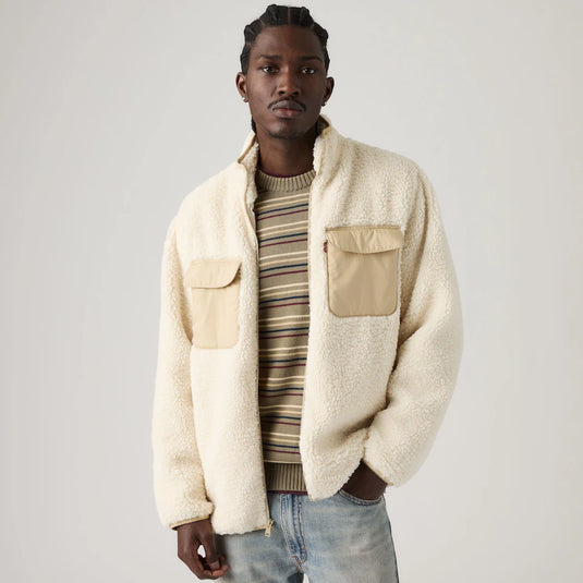 Levi's Men's Campo Sherpa Jacket Fleece Oatmeal - Beige 007SH0002