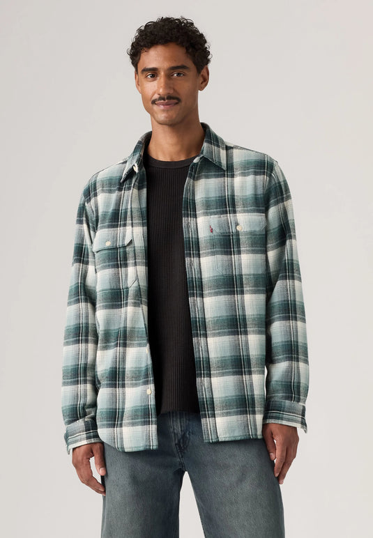 Levi's Men's Jackson Worker Shirt Stormy Sea 195730310