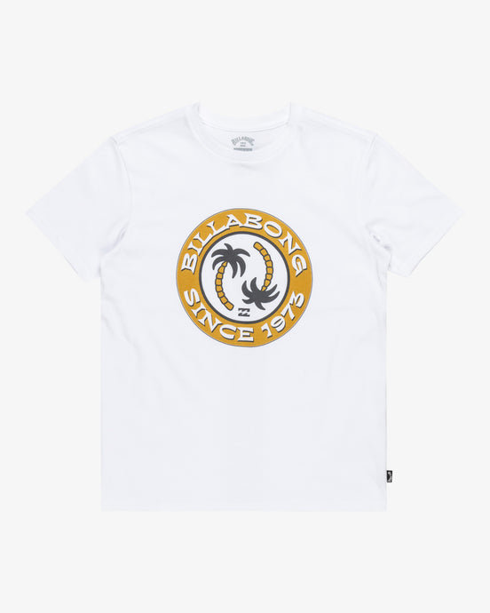 Billabong Kids' Tropical Pets Short Sleeves T-Shirt (8-16 years) White EBBZT00152_WHT