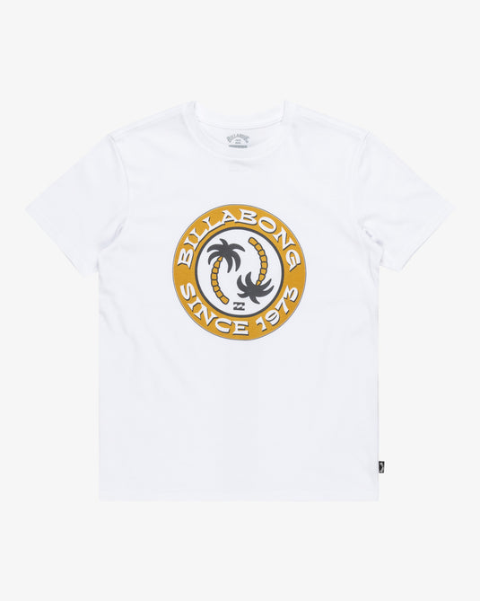 Billabong Kids' Tropical Pets Short Sleeves T-Shirt (8-16 years) White EBBZT00152_WHT