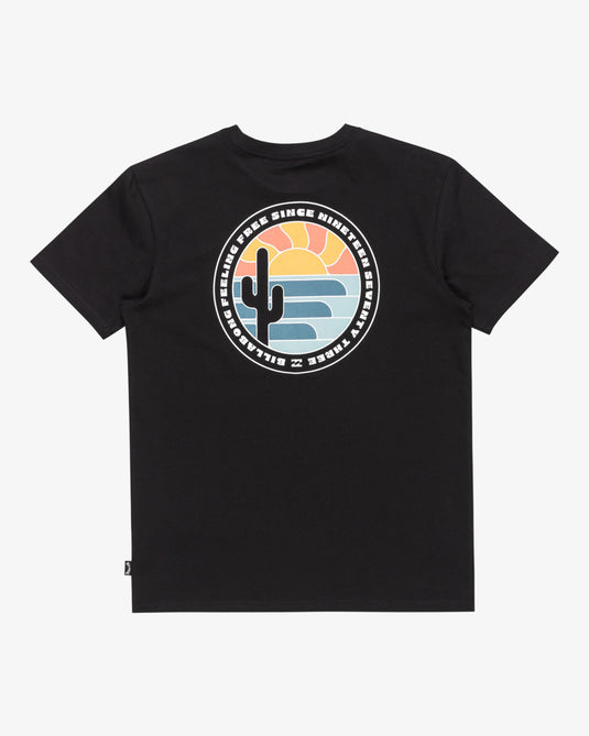 Billabong Kids' Shine Bright Short Sleeves T-Shirt (8-16 years) Black EBBZT00159_BLK