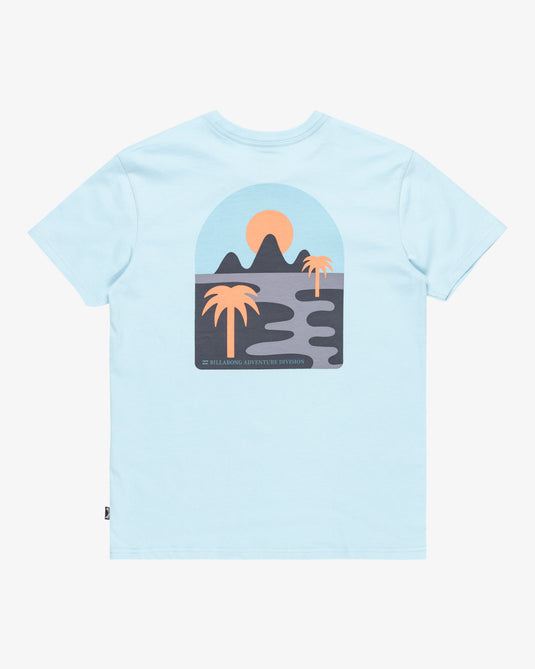 Billabong Kids' Sundown Short Sleeves T-Shirt Coastal Blue EBBZT00162_CBU