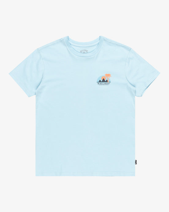 Billabong Kids' Sundown Short Sleeves T-Shirt Coastal Blue EBBZT00162_CBU