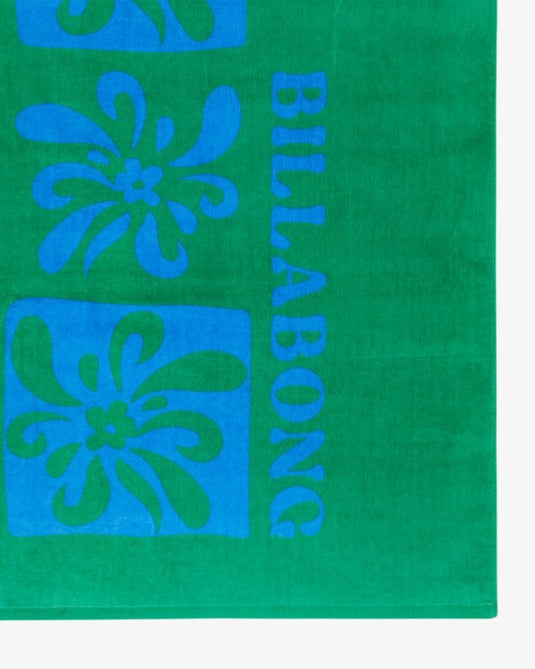 Billabong Women's Lie Down Beach Towel 90 X 160 Summer Green EBJAA00124-GQP0