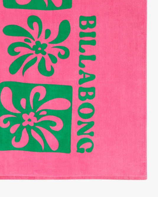 Billabong Unisex Lie Down Beach Towel 90 X 180 Guava EBJAA00124-MLY0