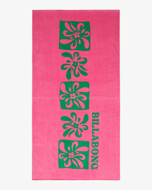 Billabong Unisex Lie Down Beach Towel 90 X 180 Guava EBJAA00124-MLY0