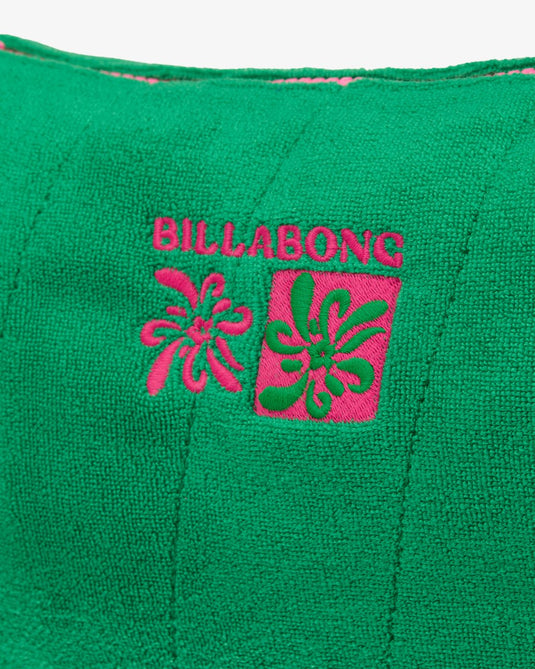 Billabong Women's Sun Lovers Towelling Handbag Summer Green EBJBP00114-GQP0