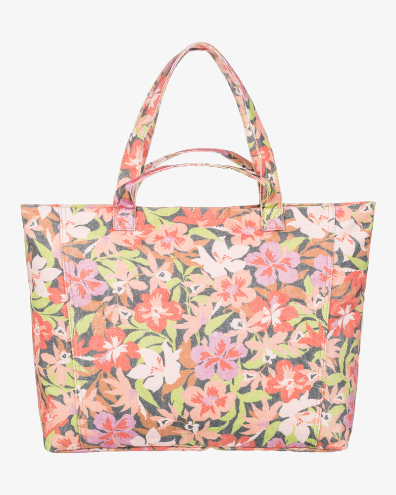Load image into Gallery viewer, Billabong Women&#39;s Beach Crush Canvas Tote Bag Multi EBJBT00106-MUL
