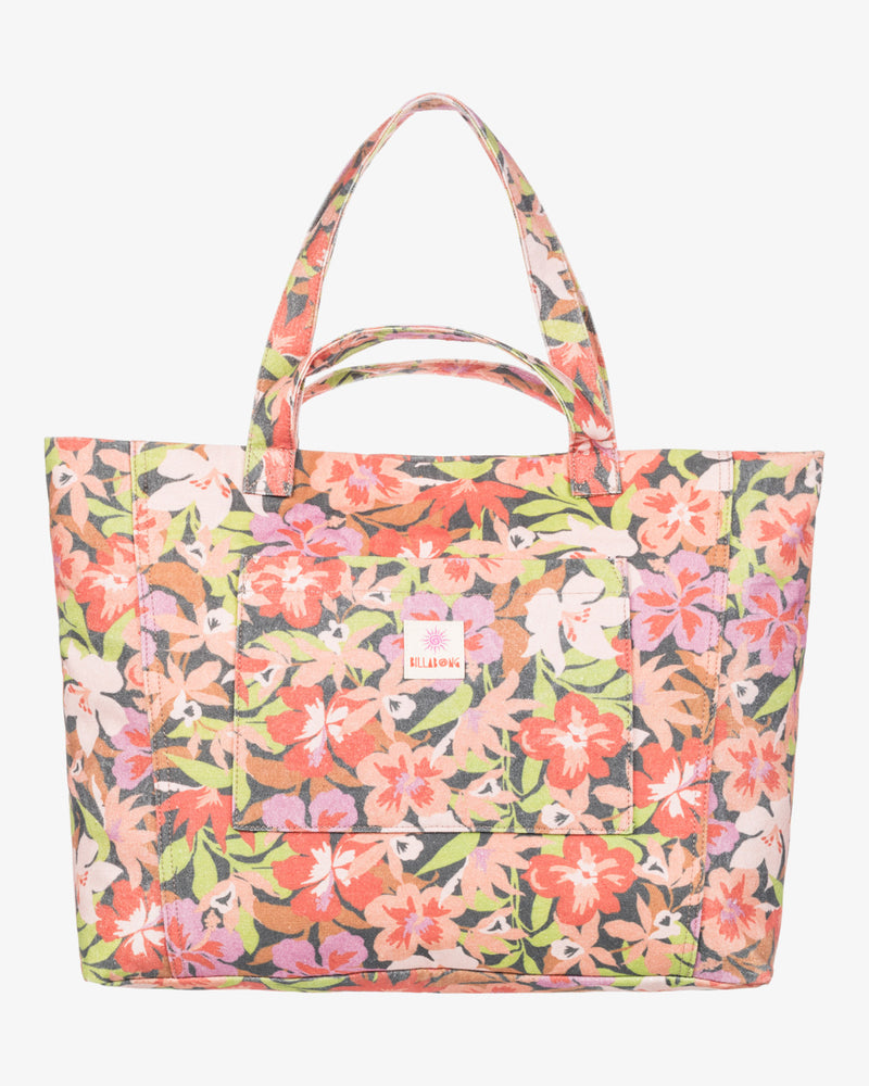 Load image into Gallery viewer, Billabong Women&#39;s Beach Crush Canvas Tote Bag Multi EBJBT00106-MUL
