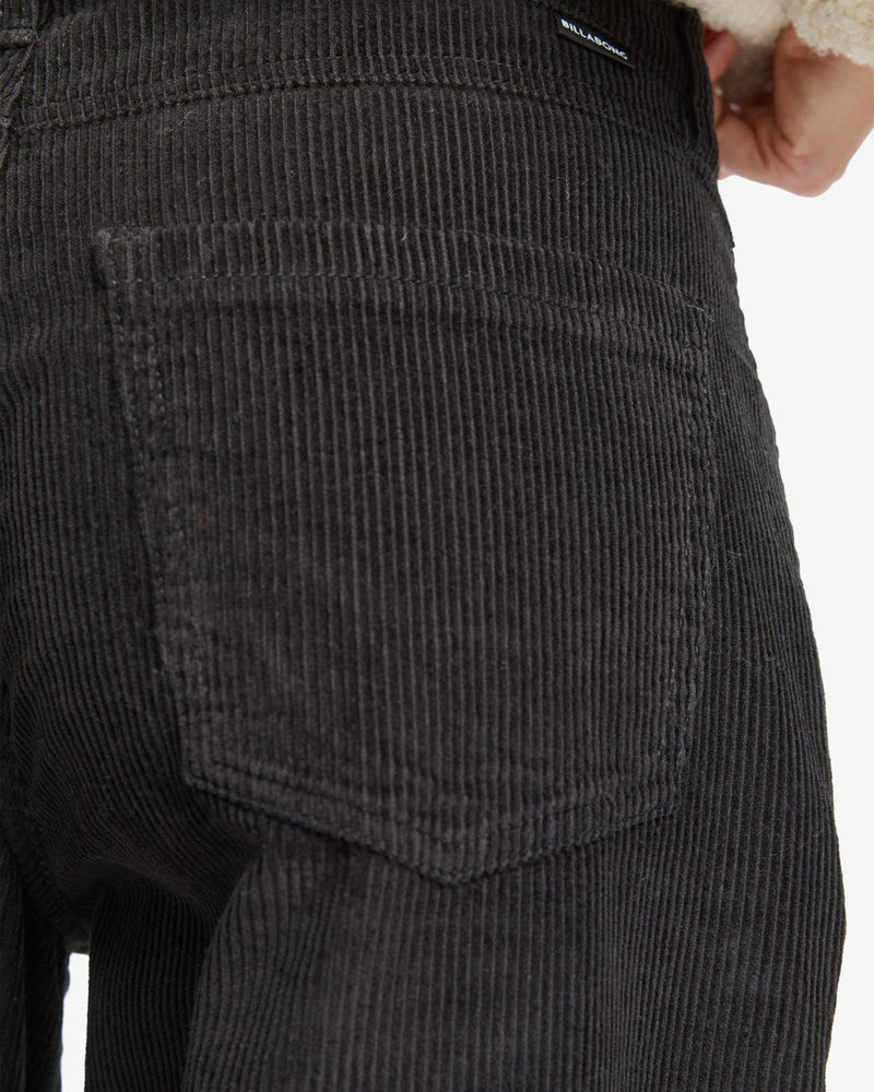 Load image into Gallery viewer, Billabong Women&#39;s Midtown Cord Pants Black Sands EBJDP03001-BSD
