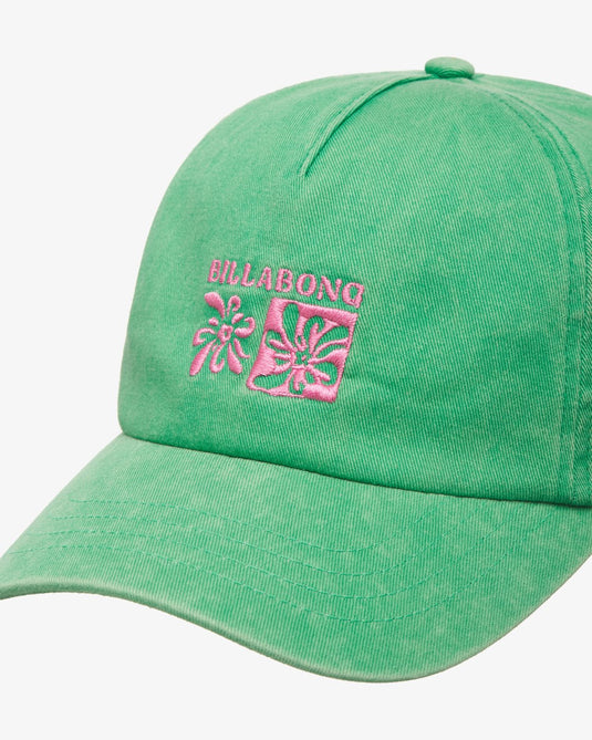 Billabong Women's Hot Weather Canvas Cap Summer Green EBJHA00133-GQP0