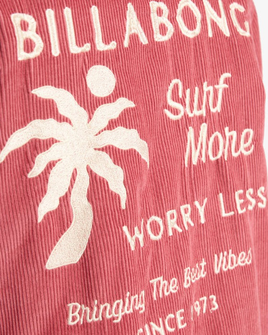 Billabong Women's Chill Time Corduroy Jacket Wild Ginger EBJJK00174_WGR